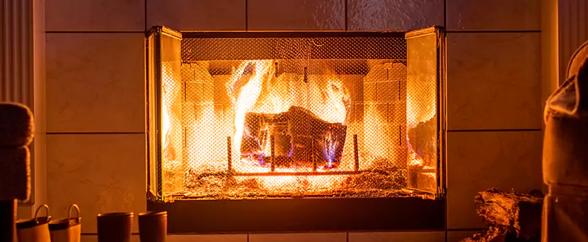Mendota Hearth Landscape Fireplace Installation in University Park, Florida