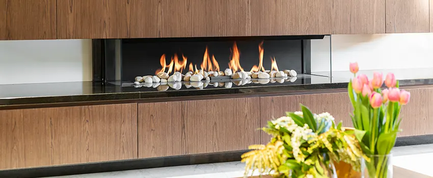 Double-height Fireplace Design Refurbishment in University Park, Florida