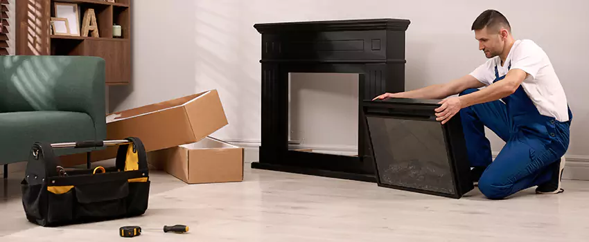 Old Rusted Metal Fireplace Repair And Replacement in University Park, FL